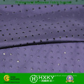 Star Design with Plain Dyed Perforated Polyester Fabric